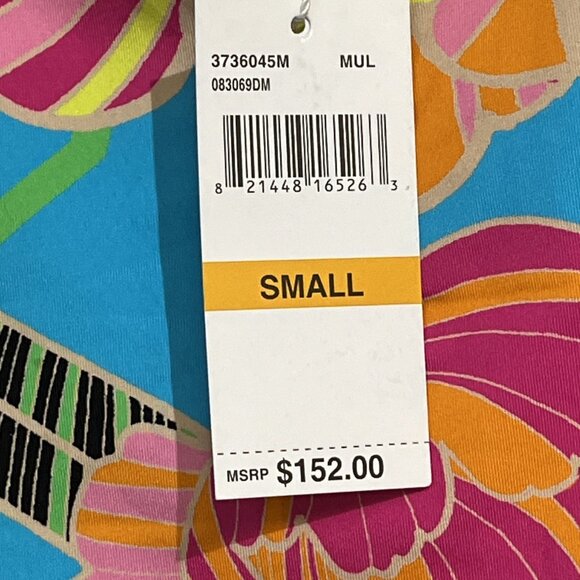 Trina Turk Paradise Swimsuit Cover Up Tunic Dress Womens S Multi Poppy Resort - Picture 6 of 8